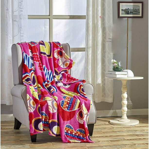 40 x 30 Kess InHouse Roberlan Friday Red Heart Fleece Throw Blanket 40 x 30 Kess InHouse Roberlan Friday Red Heart Fleece Throw Blanket